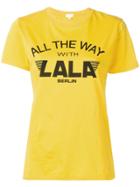 Lala Berlin Slogan Print T-shirt - Yellow