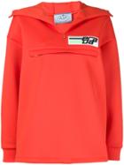 Prada Open Collar Hoodie - Yellow & Orange