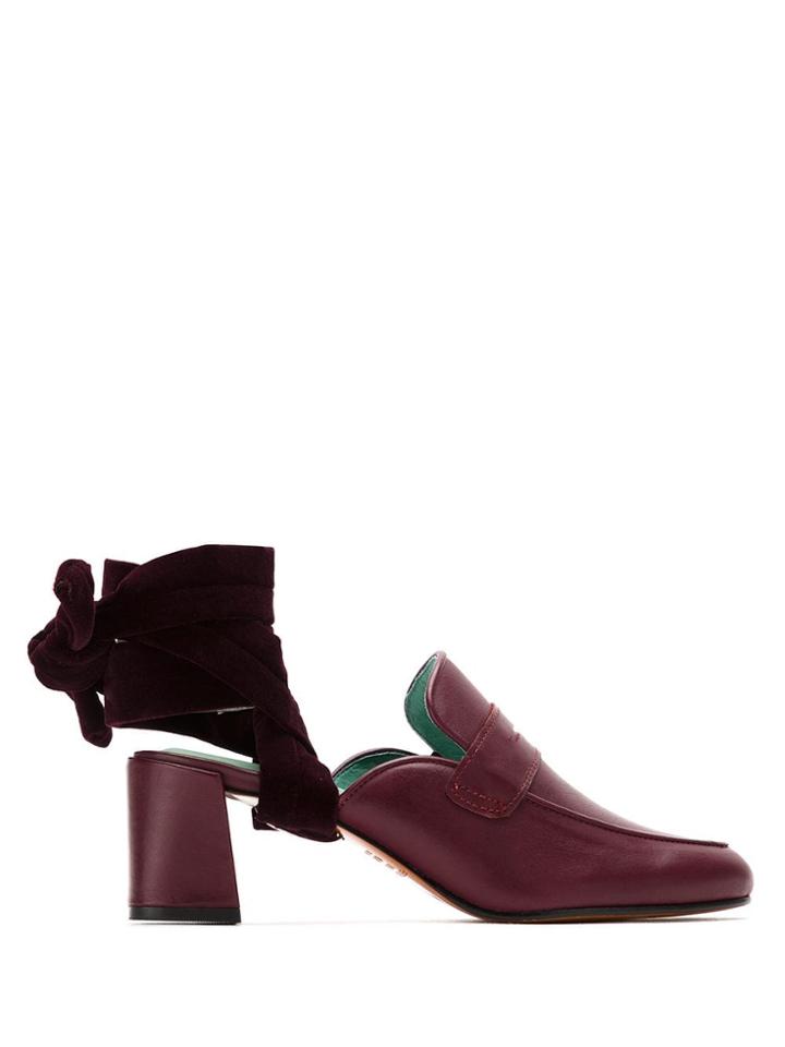 Blue Bird Shoes Mule Fechada Penny - Red