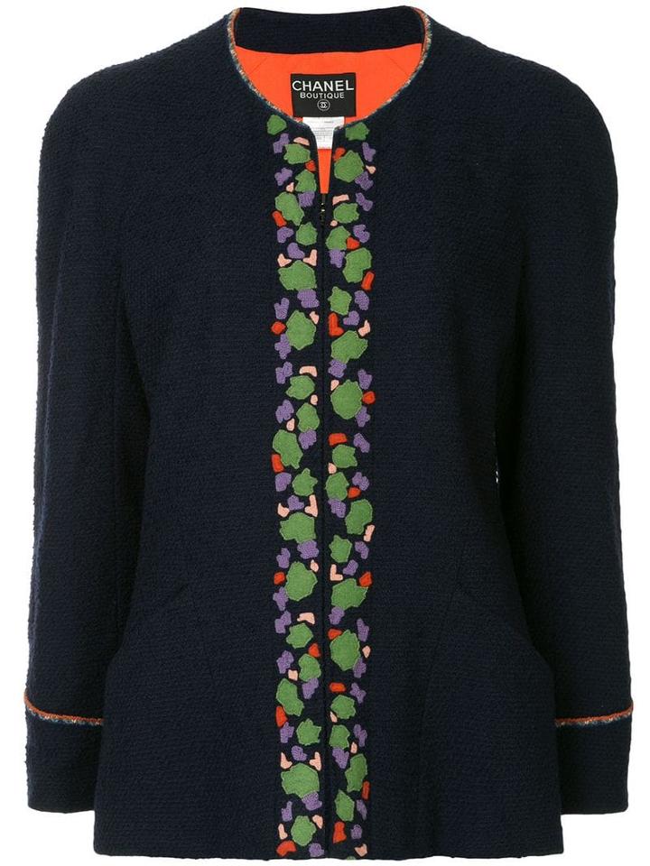 Chanel Pre-owned Bouclé Jacket - Blue