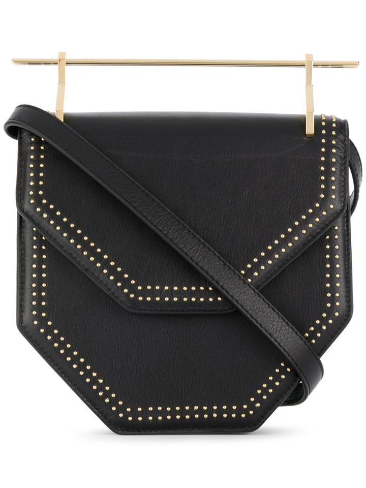 M2malletier M004 Amorfa Studded Shoulder Bag - Black