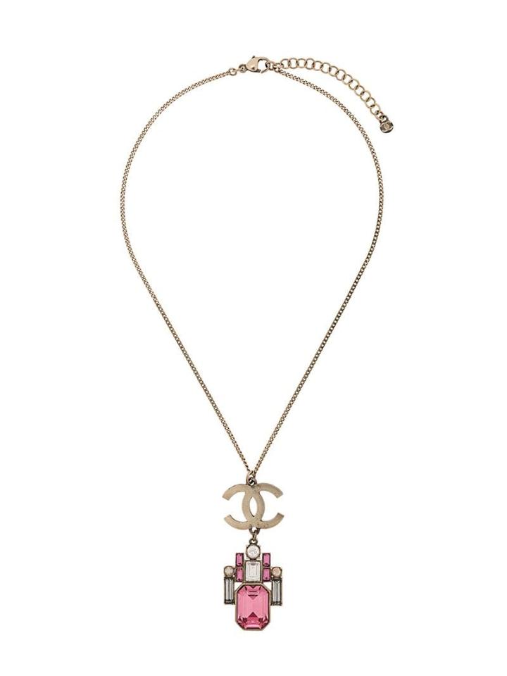 Chanel Pre-owned Cc Logos Pendant Necklace - Silver