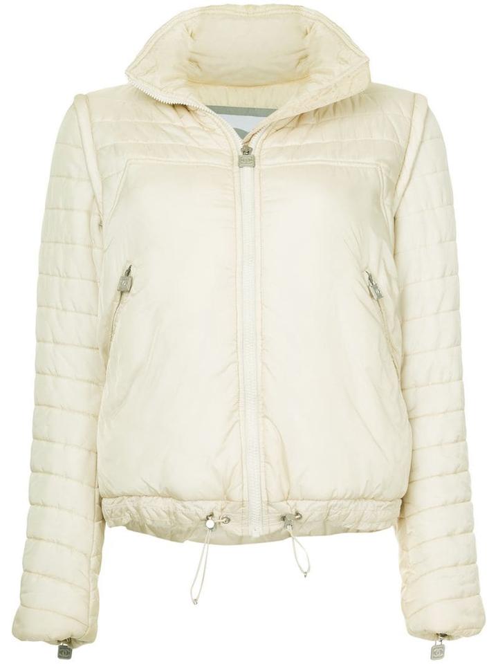 Chanel Pre-owned Chanel Removable Sleeve Jacket - White