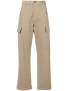 See By Chloé Wide Leg Cargo Trousers - Nude & Neutrals
