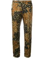 Dries Van Noten Printed Straight Trousers, Women's, Size: 36, Yellow/orange, Viscose