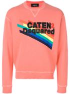 Dsquared2 Caten Print Sweatshirt - Pink & Purple