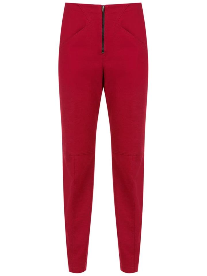 Reinaldo Lourenço Asymmetrical Pockets Trousers - Red