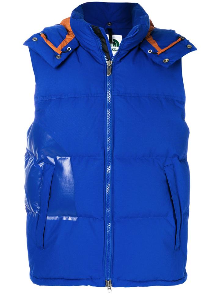 Junya Watanabe Comme Des Garçons Man Padded Hooded Gilet - Blue