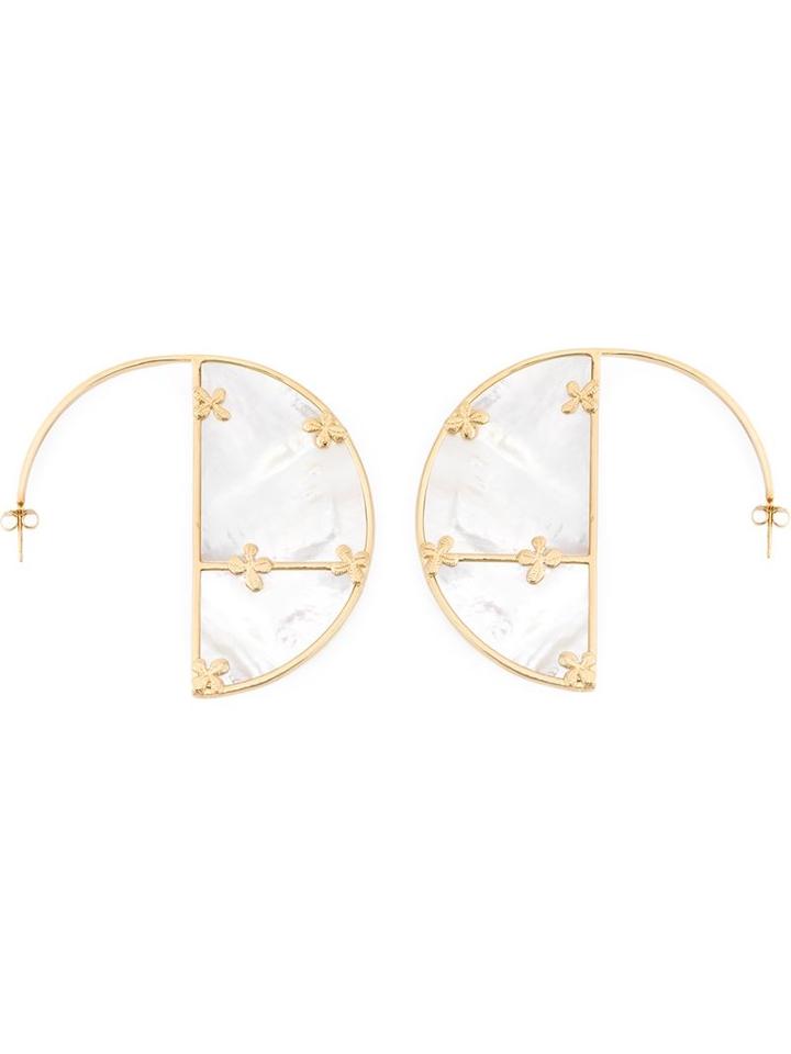 Aurelie Bidermann 'bianca' Reversible Hoop Earrings