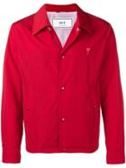 Ami Alexandre Mattiussi Ami De Coeur Snap Buttoned Jacket - Red