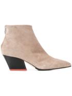 Aeyde Pointed Toe Ankle Boots - Neutrals