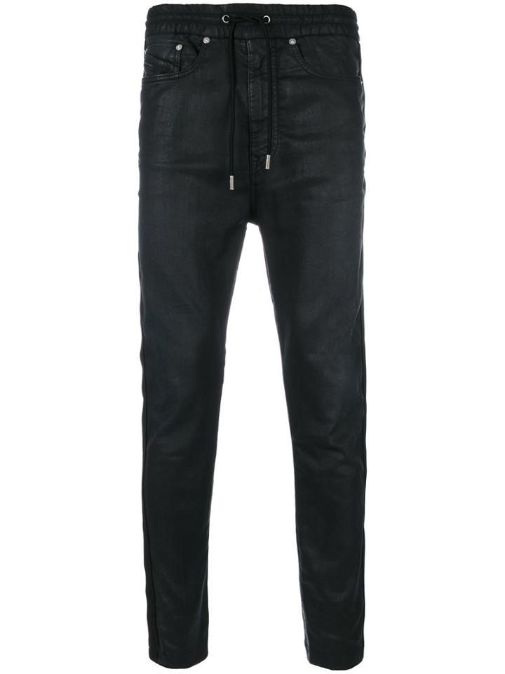 Diesel Black Gold - Side Stripe Drop-crotch Trousers - Men - Cotton/nylon/polyester/spandex/elastane - 32, Cotton/nylon/polyester/spandex/elastane