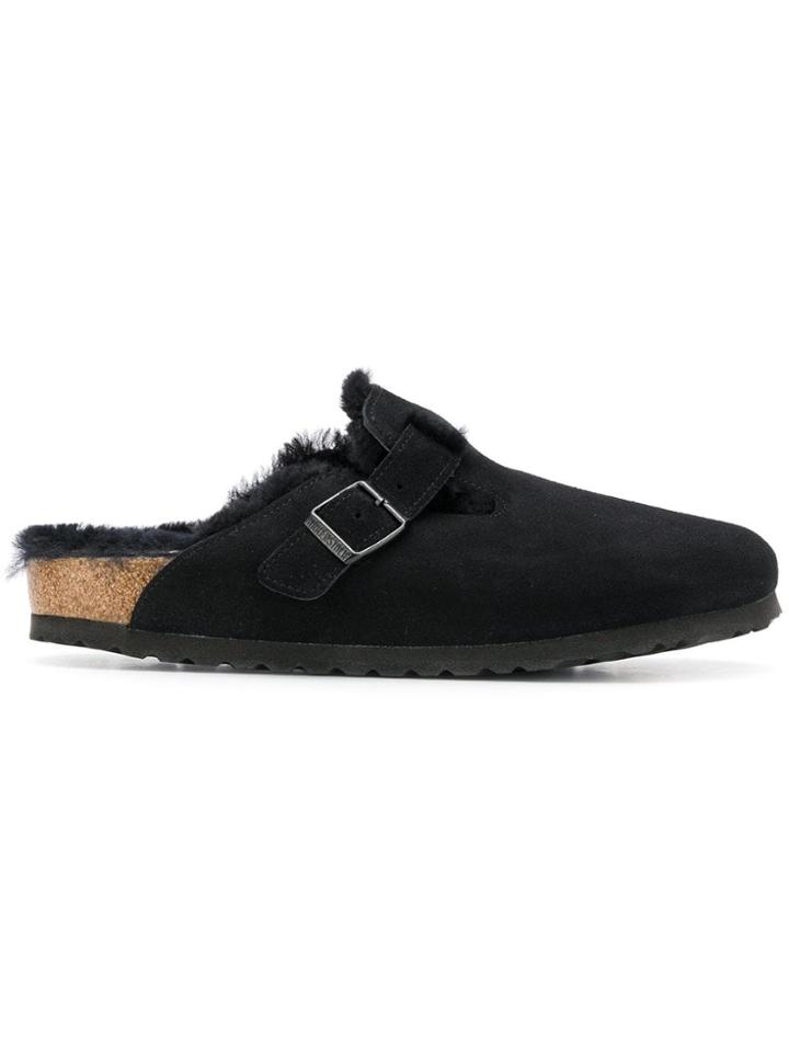 Birkenstock Boston Mules - Black