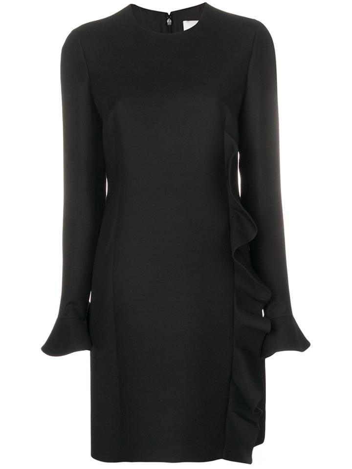 Valentino Ruffle Trimmed Dress - Black