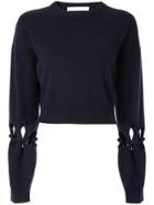 Dion Lee Knot Details Cropped Jumper - Blue