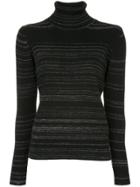 Astraet Striped Knit Jumper - Black