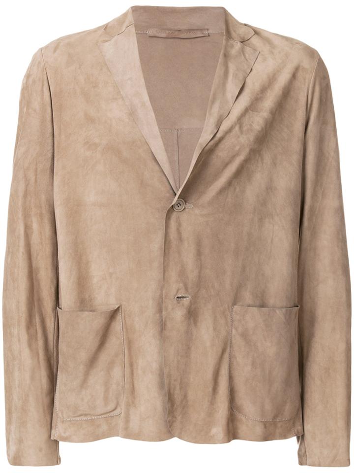 Salvatore Santoro Soft Button Blazer - Nude & Neutrals