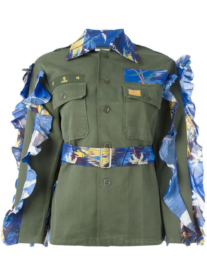Night Market Raffle Jacket, Women's, Green, Cotton/polyester