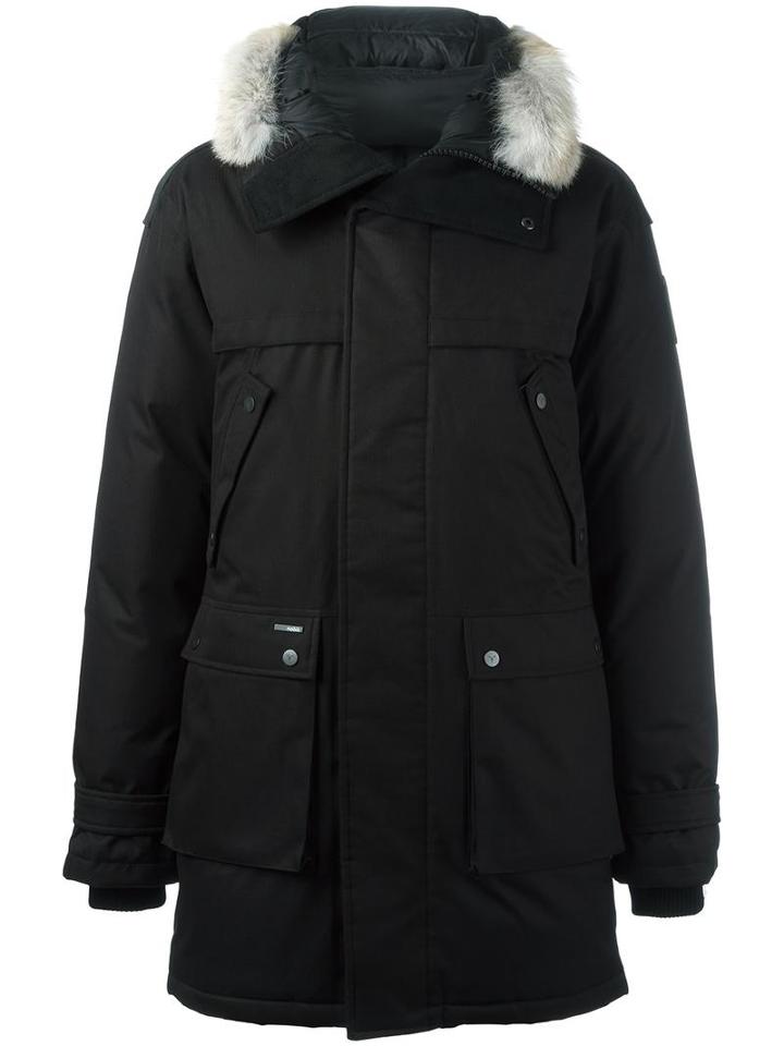 Nobis 'the Yatesy' Padded Coat, Men's, Size: Large, Black, Nylon/polyester/coyote Fur/duck Feathers