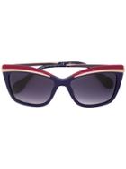 Blumarine Oversized Sunglasses - Blue
