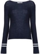 Vince Fitted Ribbed Top - Blue