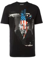 Neil Barrett Martin Luther King T-shirt, Men's, Size: Xs, Black, Cotton
