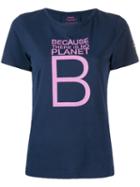 Ecoalf Slogan Print T-shirt - Blue