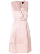 Paule Ka V-neck Dress - Pink & Purple