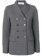 Sonia Rykiel Check Buttoned Blazer - Black