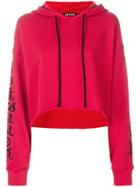 Adaptation Hollywood Forever Cropped Hoodie - Red