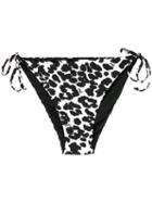 Fisico Leopard Bikini Bottom - Black