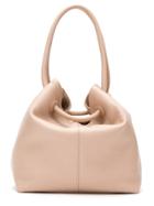 Mara Mac Leather Bucket Bag - Neutrals
