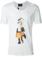 Ports 1961 Boy Print T-shirt, Size: S, White, Cotton/linen/flax/modal