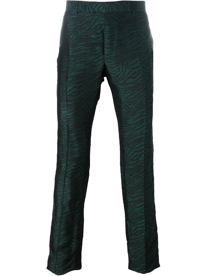 Lanvin Zebra Jacquard Trousers
