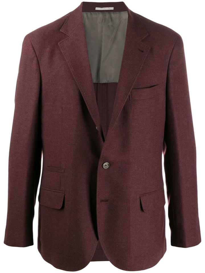 Brunello Cucinelli Single-breasted Blazer - Red