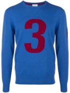 Hackett No 3 Intarsia Jumper - Blue