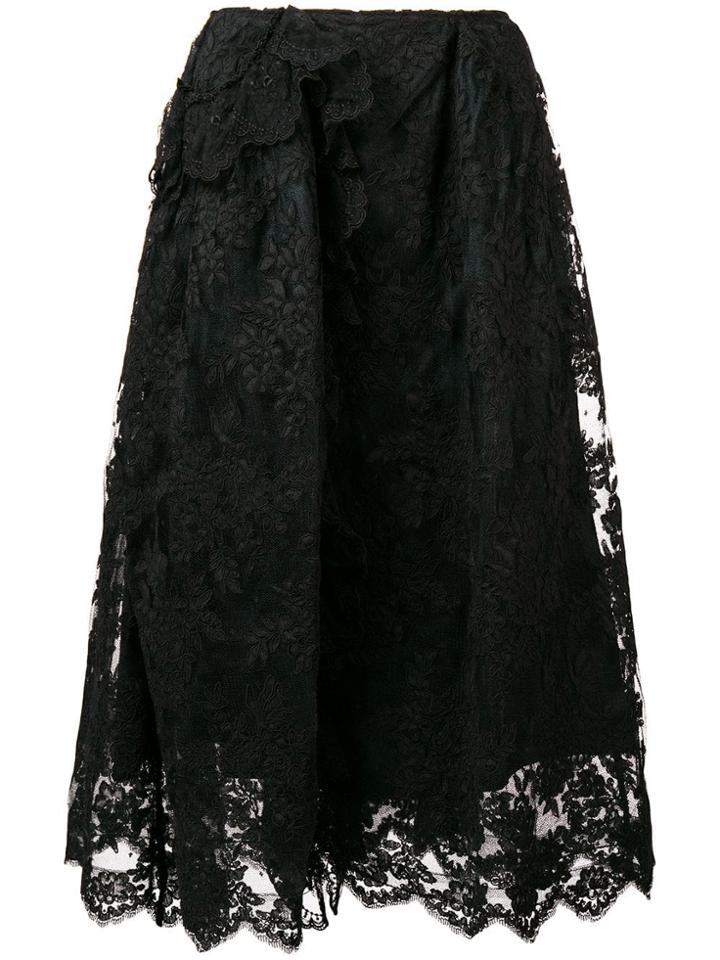 Simone Rocha Full Lace Skirt - Black