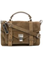Proenza Schouler - Ps1 Tiny Satchel - Women - Calf Leather - One Size, Green, Calf Leather