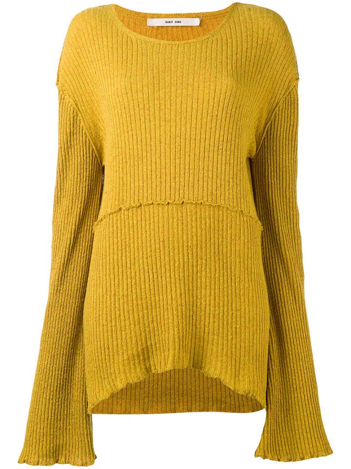 Damir Doma - Karis Jumper - Women - Silk - M, Women's, Yellow/orange, Silk