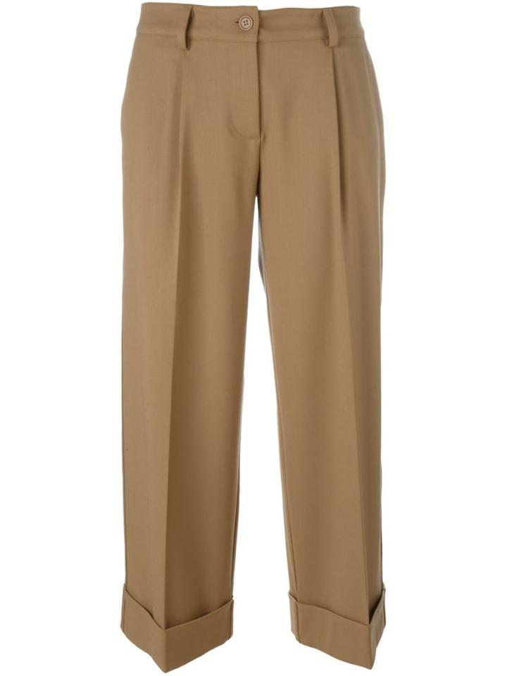 P.a.r.o.s.h. 'lily' Trousers, Women's, Size: Xs, Brown, Spandex/elastane/virgin Wool