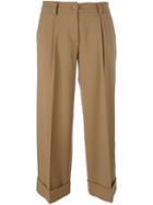 P.a.r.o.s.h. 'lily' Trousers, Women's, Size: Xs, Brown, Spandex/elastane/virgin Wool