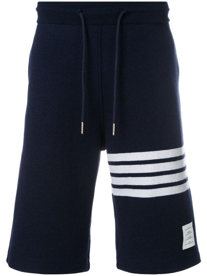 Thom Browne 4-bar Cashmere Shell Sweatshort - Blue