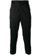 Issey Miyake Men - Creased Cuffs Loose-fit Trousers - Men - Linen/flax/polyester - 5, Black, Linen/flax/polyester