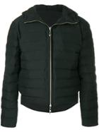 Versace Collection Padded Hooded Jacket - Black
