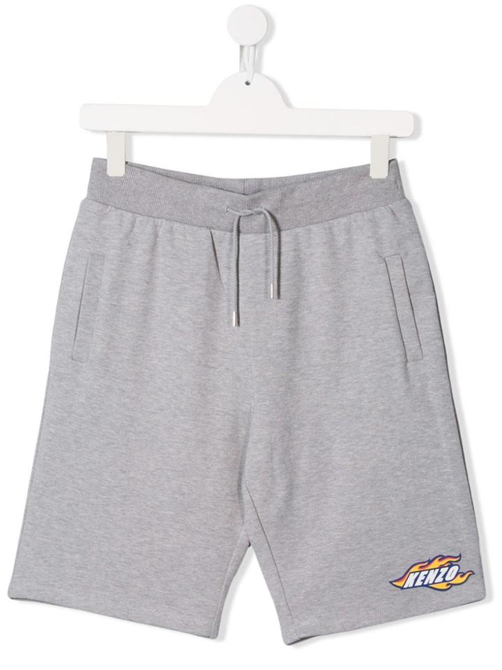 Kenzo Kids Elasticated Waist Shorts - Grey