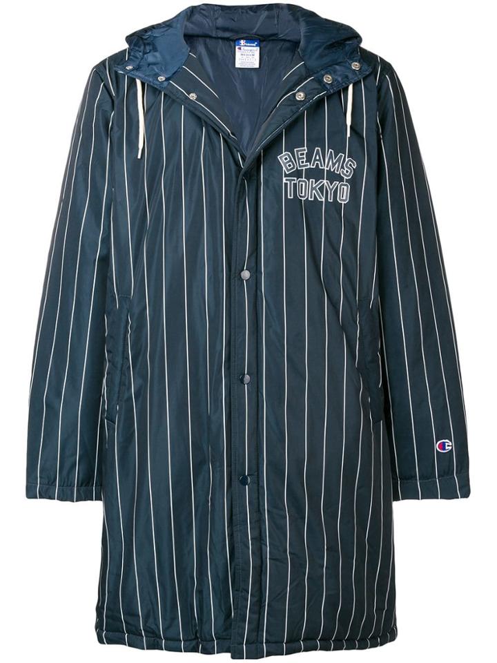 Champion Beams Hooded Coach Jacket - Blue