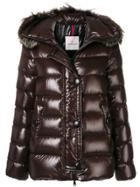 Moncler Fox Fur Trim Puffer Jacket - Black