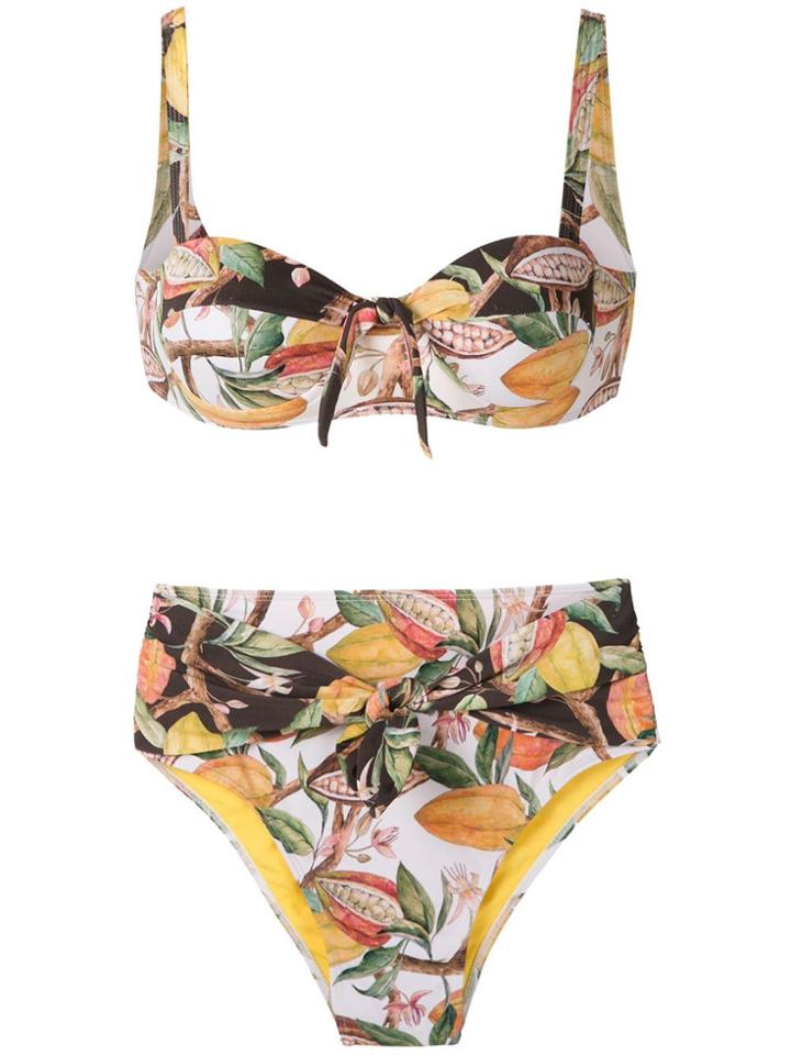 Brigitte Cacau Printed Hot Pants Bikini Set - Multicolour
