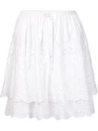 Suno Lace Layered Skirt, Women's, Size: 0, White, Cotton