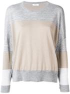 Peserico Colour Block Sweater - Grey